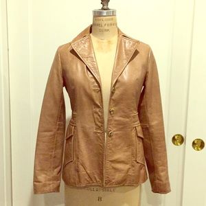 Very very worn Leather Jacket/Blazer